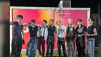에이티즈, 로마 '락 인 로마' 무대 압도... 50분간 펼친 강렬한 라이브