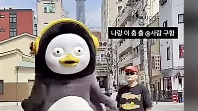クァクチューブ、ペンスと渋谷でギャル男に変身　『ジャイアントペンTV』日本旅で話題